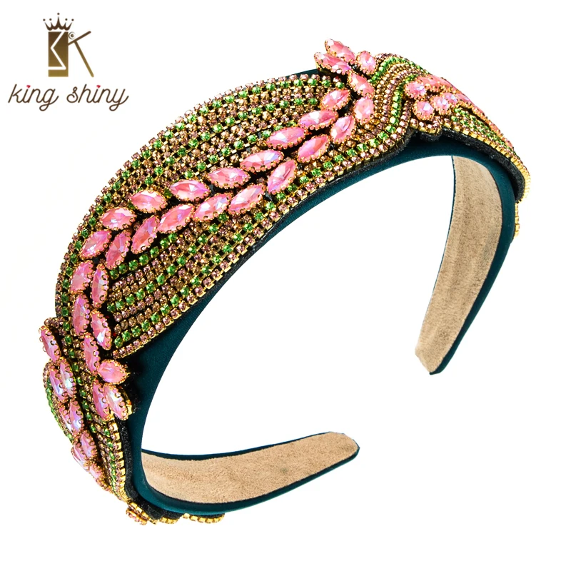 King Shiny Gorgeous Baroque Full Color Rhinestone Headband Vintage Diamond Crystal Beaded Wide-brimmed Hairband Girl Party Bezel
King Shiny Gorgeous Baroque Full Color Rhinestone Headband Vintage Diamond Crystal Beaded Wide-brimmed Hairband Girl Party Bezel