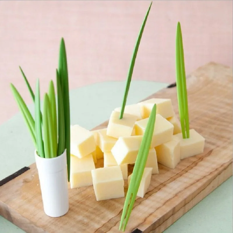 10Pcs/set Fruit Fork Creative Bamboo Leaf Shape Green Simple And Natural Style Household Convenient Plastic Kitchen Supplies
10Pcs/set Fruit Fork Creative Bamboo Leaf Shape Green Simple And Natural Style Household Convenient Plastic Kitchen Supplies