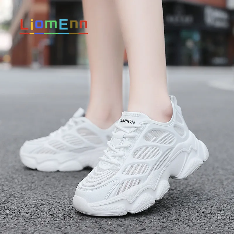 Summer Women's Sneakers Breathable Mesh White Dad Chunky Sneaker Running Sports Shoes 2021 Tennis Trainers Designer basket femme
Summer Women's Sneakers Breathable Mesh White Dad Chunky Sneaker Running Sports Shoes 2021 Tennis Trainers Designer basket femme
