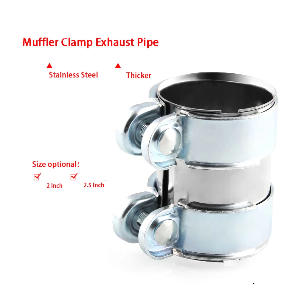Хромированный глушитель 2 5 дюйма 3 соединитель для трубы из нержавеющей стали