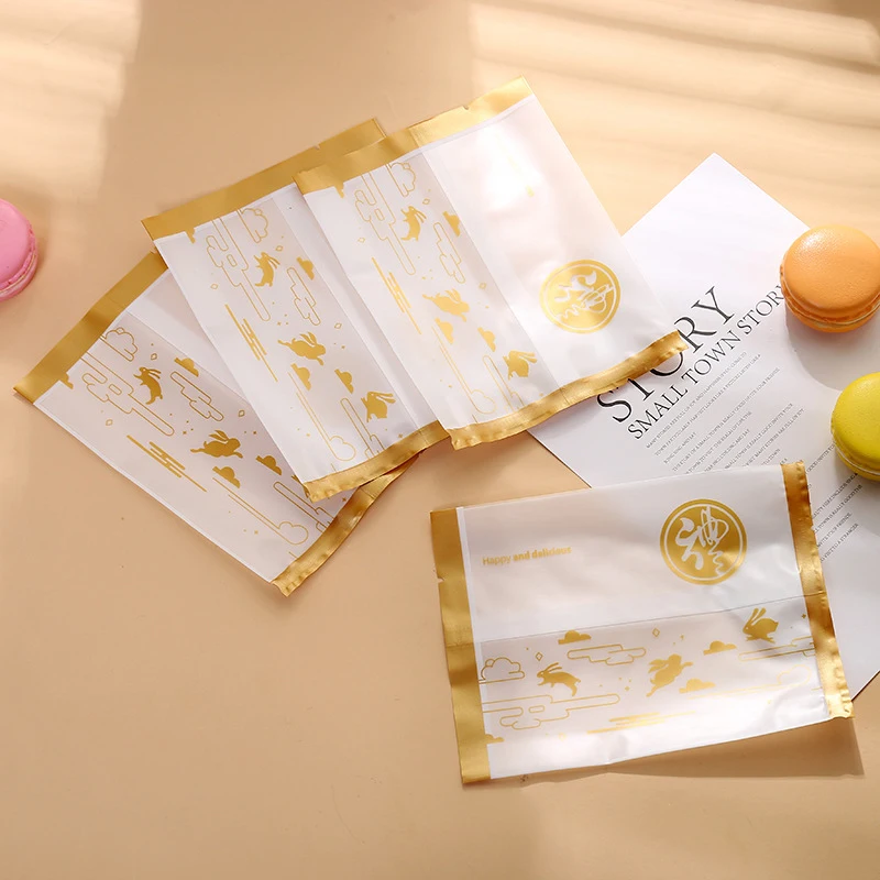 100pcs Frosted Mid-Autumn Festival Moon Cake Packaging Bag Elegant Gold Rabbit Blooming Osmanthus White Line Pattern Decor
100pcs Frosted Mid-Autumn Festival Moon Cake Packaging Bag Elegant Gold Rabbit Blooming Osmanthus White Line Pattern Decor