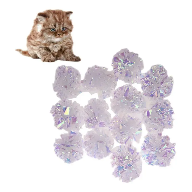 12 pcs/set Cute Pet Cat Interactive Sound Ball Toys Mylar Crinkle Balls Toys Cat Play Ring Paper Balls Kitten Pet Supplies
12 pcs/set Cute Pet Cat Interactive Sound Ball Toys Mylar Crinkle Balls Toys Cat Play Ring Paper Balls Kitten Pet Supplies