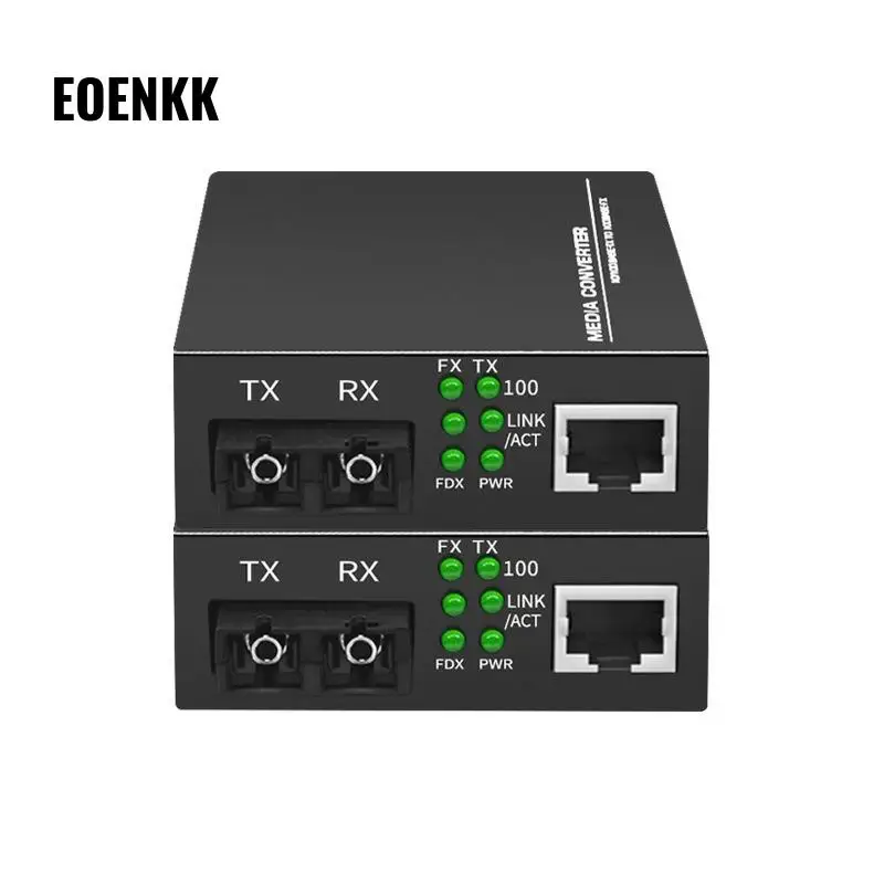 1pc Media Converter 100MB Fiber Optic Converter Transceiver Single-mode Double-fiber Transceiver Photolectric Transducer 25km
1pc Media Converter 100MB Fiber Optic Converter Transceiver Single-mode Double-fiber Transceiver Photolectric Transducer 25km