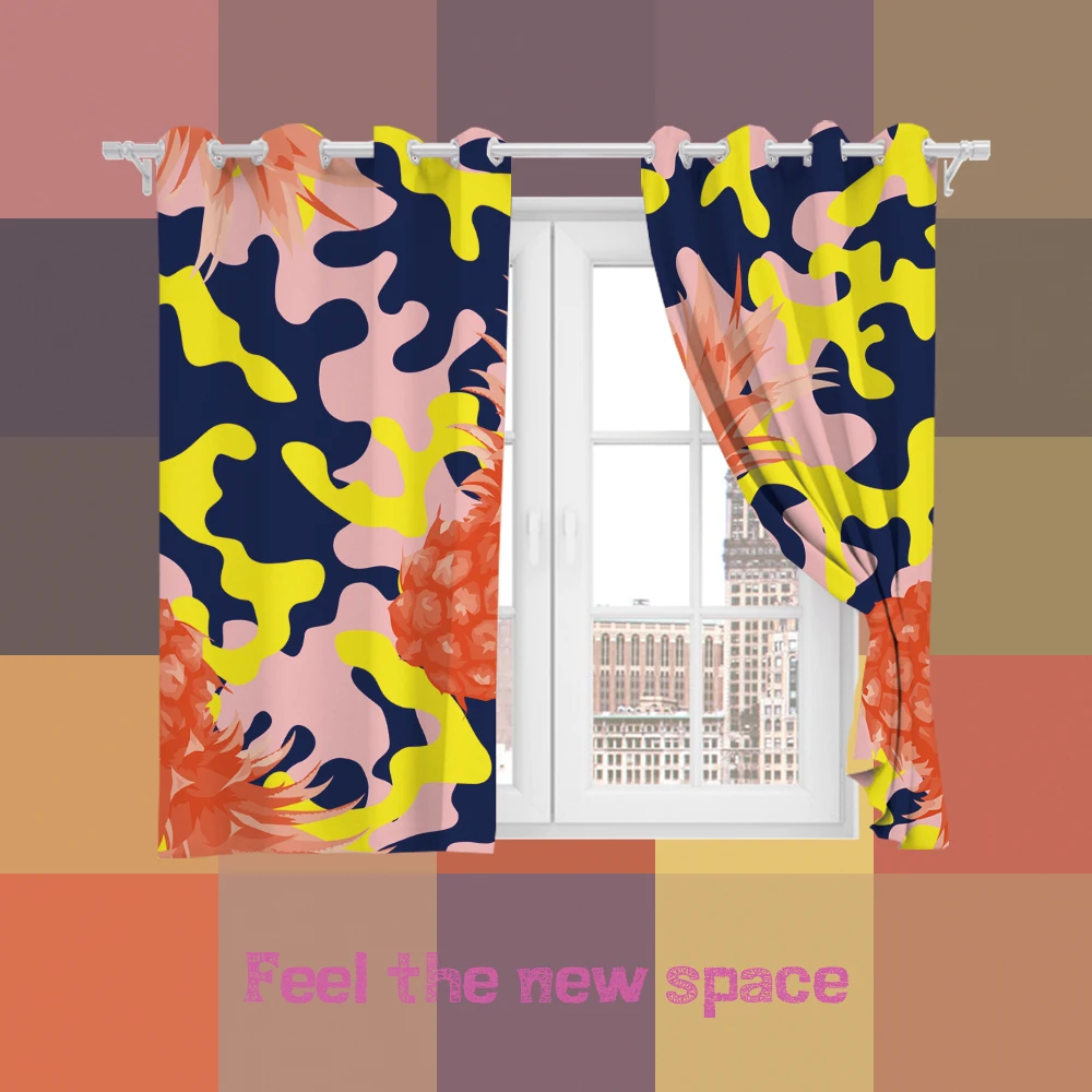 Perforated Hook 3D Blackout Curtains Colorfully Modern Cute Custom Full Blackout Sunscreen Windows Bedroom LivingRoom Decoration
Perforated Hook 3D Blackout Curtains Colorfully Modern Cute Custom Full Blackout Sunscreen Windows Bedroom LivingRoom Decoration
