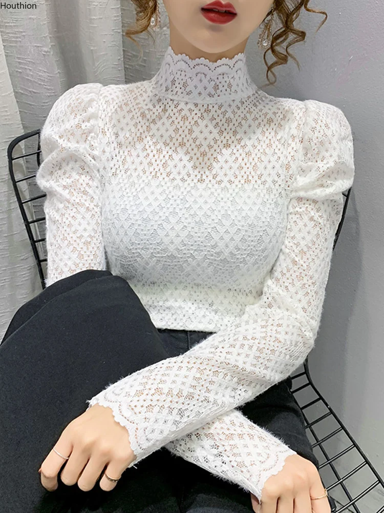 Lace Women's Blouse Solid O-neck Girl's Shirt Fashion New Loose Casual Plus Size Blusas Summer Lady Long Sleeve Top Houthion
Lace Women's Blouse Solid O-neck Girl's Shirt Fashion New Loose Casual Plus Size Blusas Summer Lady Long Sleeve Top Houthion
