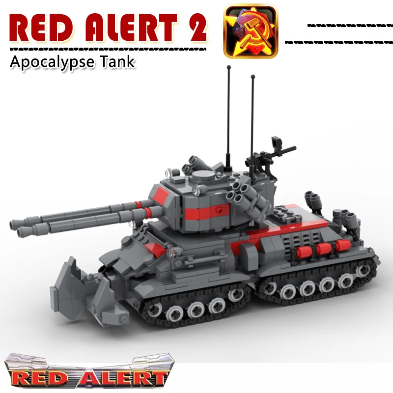 Red Military Alert Assembled Bricks Kirov Airship Apocalypse Tank WW2 Weapon Creator Army Building Blocks 3D MOC Model Kids Toys
Red Military Alert Assembled Bricks Kirov Airship Apocalypse Tank WW2 Weapon Creator Army Building Blocks 3D MOC Model Kids Toys