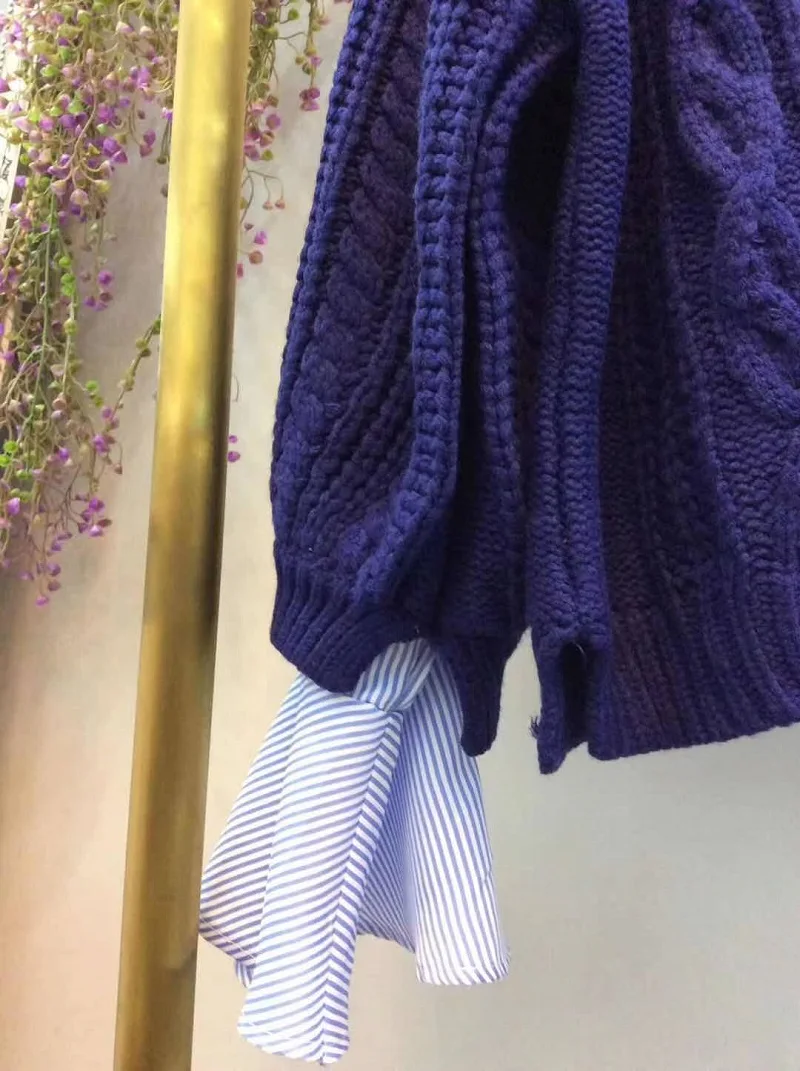 Fashion New Korean Sweaters 2021 Autumn Winter Pullovers Women Striped Print Ruffle Flower Deco Long Sleeve Casual Blue Jumpers
Fashion New Korean Sweaters 2021 Autumn Winter Pullovers Women Striped Print Ruffle Flower Deco Long Sleeve Casual Blue Jumpers