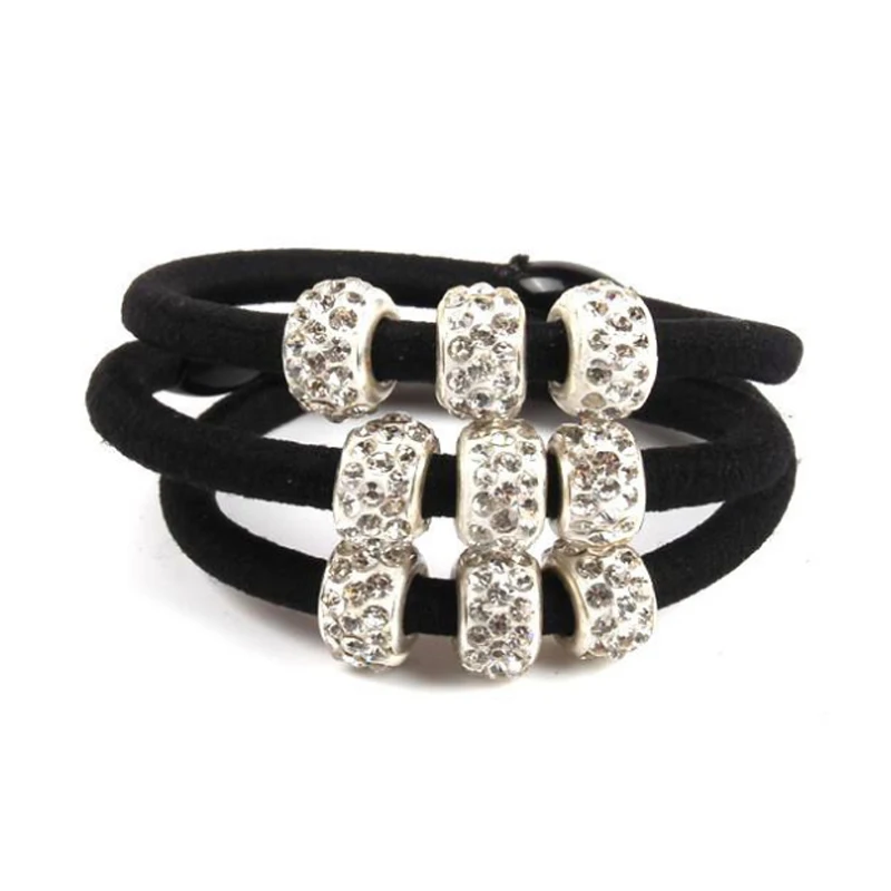 1PC New Three Full Crystal Hair Accessories For Women Black Elastic Hair Rubber Band Girl Lovely Ropes Ponytail Holder Tie
1PC New Three Full Crystal Hair Accessories For Women Black Elastic Hair Rubber Band Girl Lovely Ropes Ponytail Holder Tie
