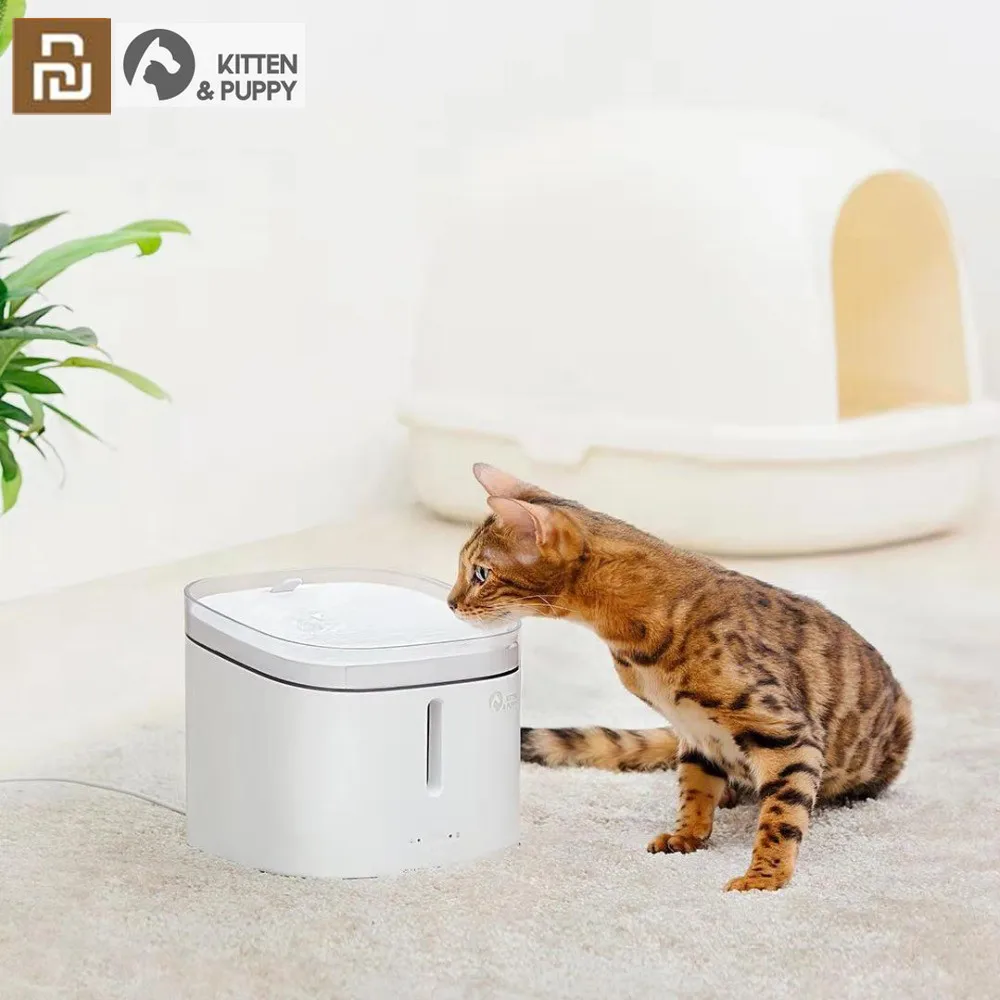 YOUPIN котенок щенок домашнее животное диспенсер для воды кошка живая вода фонтан 2L