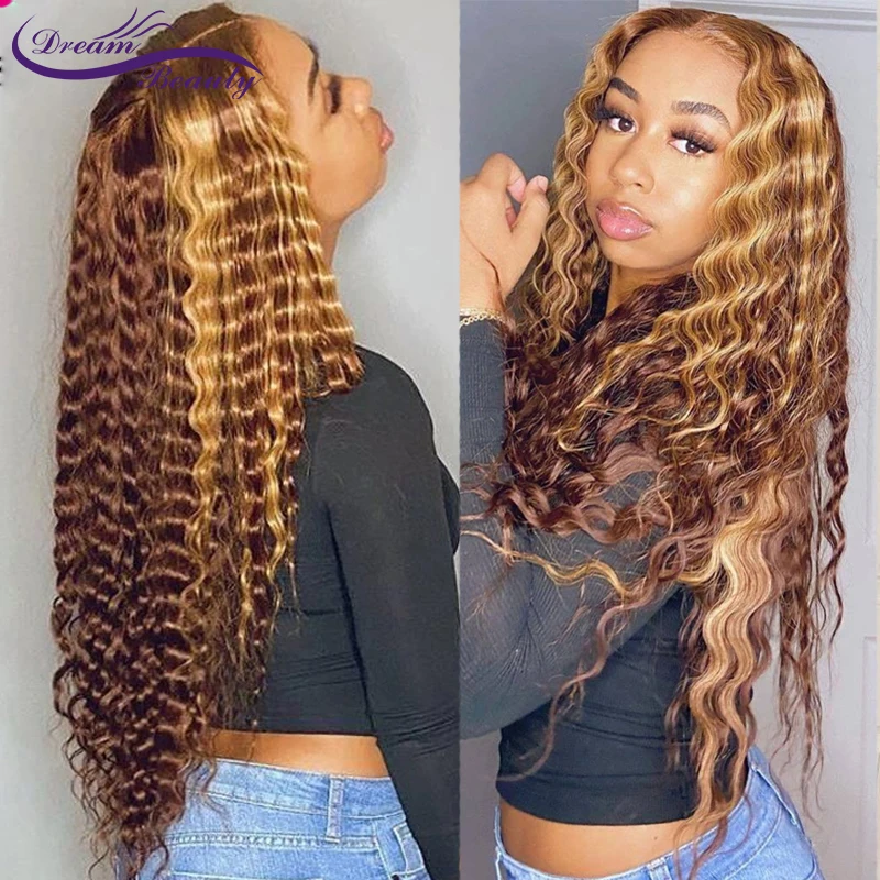 Ombre Blonde Color Lace Front Wigs Deep Wave 180% Brazilian Remy Human Hair Wigs For Women PrePlucked Frontal Wig Dream Beauty
Ombre Blonde Color Lace Front Wigs Deep Wave 180% Brazilian Remy Human Hair Wigs For Women PrePlucked Frontal Wig Dream Beauty