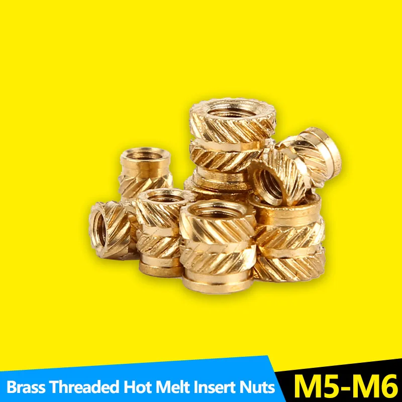30PCS Heat Set Insert Nuts Female Pressed Fit into Holes for 3D Printing Thread Brass Knurled Inserts Nut Embed Parts M5 M6
30PCS Heat Set Insert Nuts Female Pressed Fit into Holes for 3D Printing Thread Brass Knurled Inserts Nut Embed Parts M5 M6