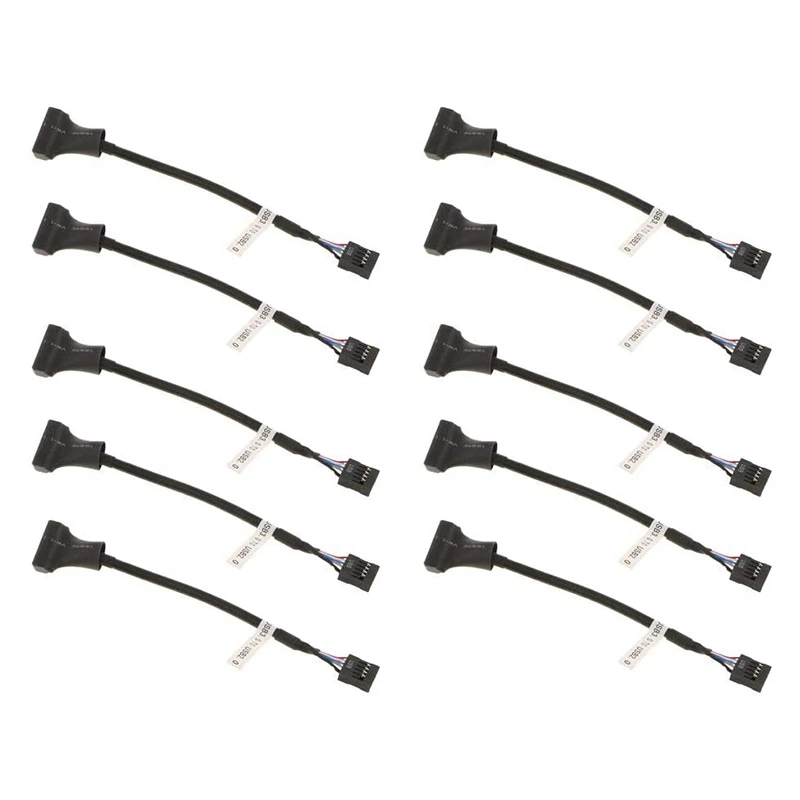 10 шт. 20 Pin Male USB3.0 to 9 Female USB2.0 Header материнская плата кабель адаптер конверсионный