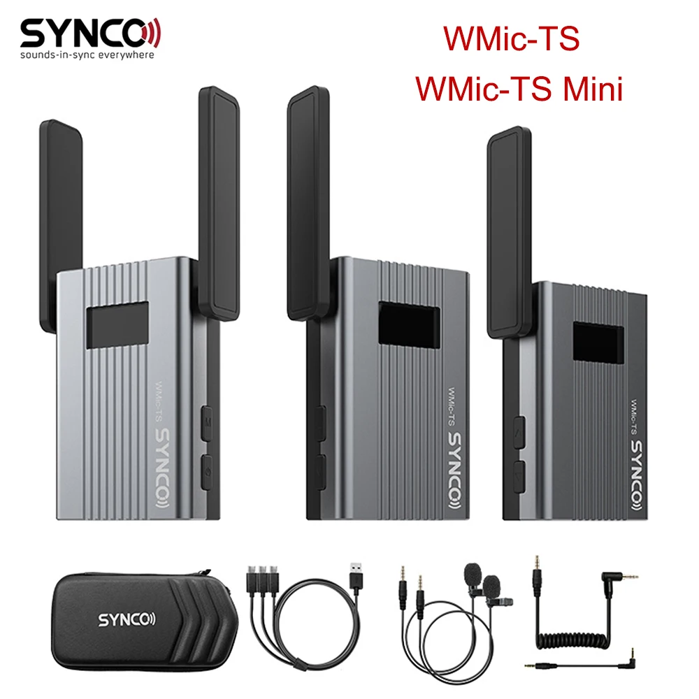 SYNCO WMic-TS Mini UHF Professional Wireless Microphone System 150m Transmission Distance Transmitter Receiver Kit lapel Mic
SYNCO WMic-TS Mini UHF Professional Wireless Microphone System 150m Transmission Distance Transmitter Receiver Kit lapel Mic