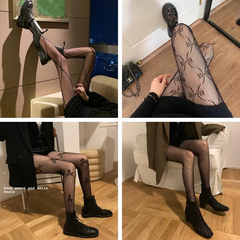 New Women's Sexy Cosplay Costumes Halloween Skull Tights Club Wear Body Stockings Cool Girl Friend Fishnet Hollow Out Pantyhose 
New Women's Sexy Cosplay Costumes Halloween Skull Tights Club Wear Body Stockings Cool Girl Friend Fishnet Hollow Out Pantyhose