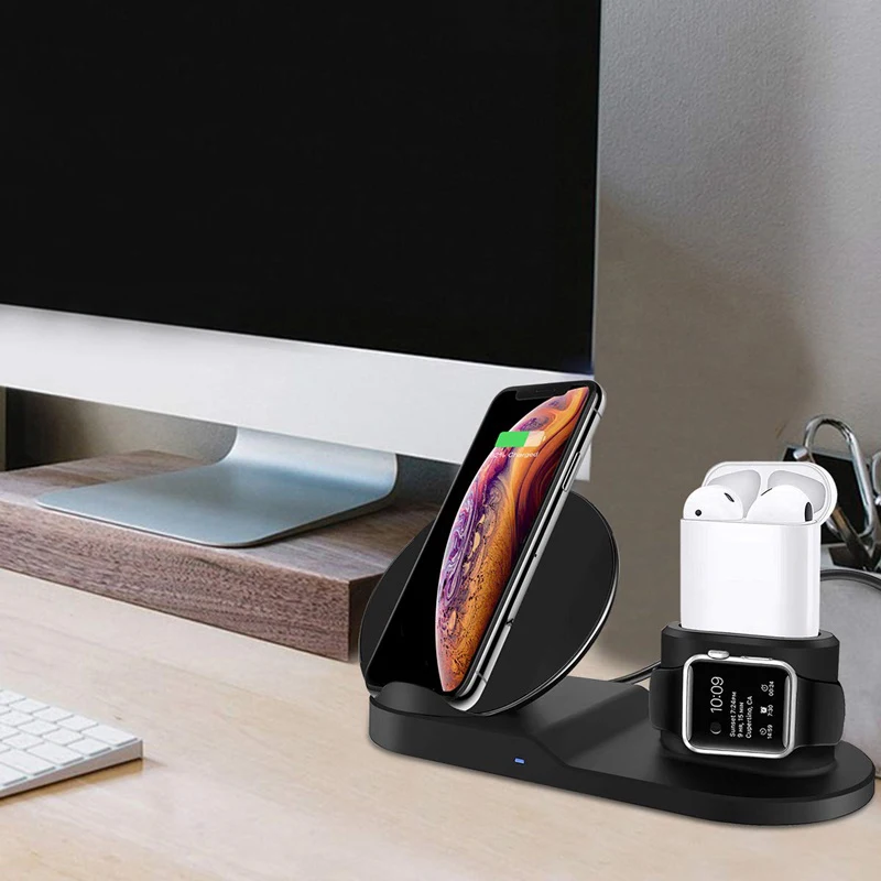 10W Qi Wireless Fast Charging Holder For iPhone 11 Pro Max XS XR 8 Quick Charger Dock Station For Apple Airpods Watch 5 4 3 2 1
10W Qi Wireless Fast Charging Holder For iPhone 11 Pro Max XS XR 8 Quick Charger Dock Station For Apple Airpods Watch 5 4 3 2 1