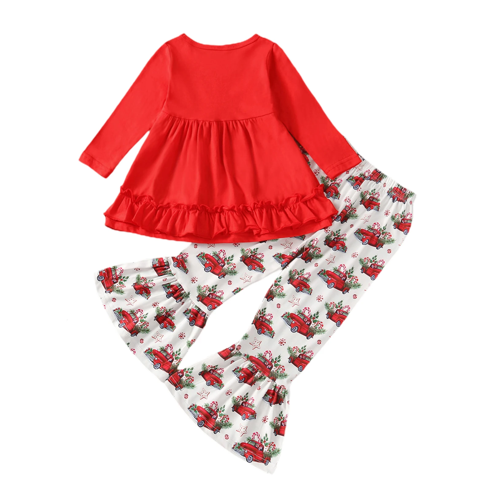 Рождественский комплект одежды для маленьких девочек от 18 месяцев до 6 лет, 2021, топы с длинными рукавами и оборками, штаны с принтом автомоби...
Рождественский комплект одежды для маленьких девочек от 18 месяцев до 6 лет, 2021, топы с длинными рукавами и оборками, штаны с принтом автомоби...