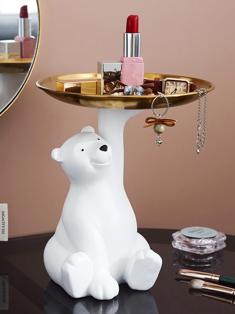 Creative White Bear Statue Storage Tray Nordic Home Decor Living Room Table Decoration Snacks Storage Tray Decoration Crafts
Creative White Bear Statue Storage Tray Nordic Home Decor Living Room Table Decoration Snacks Storage Tray Decoration Crafts