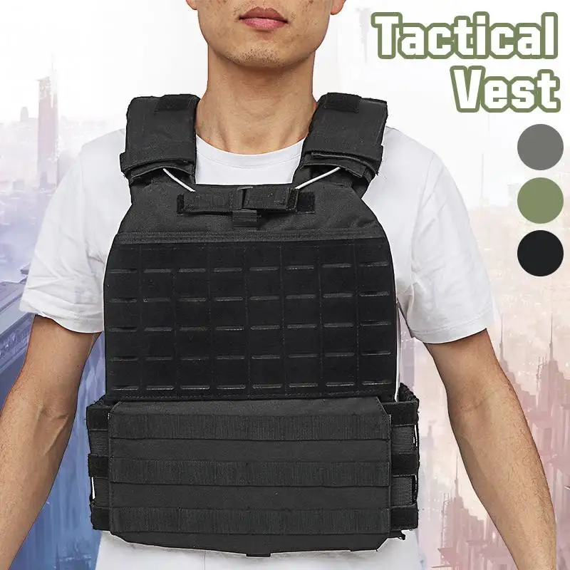 600D Hunting Tactical Vest Military Molle Plate Carrier Magazine Airsoft Paintball CS Outdoor Protective Lightweight Vest
600D Hunting Tactical Vest Military Molle Plate Carrier Magazine Airsoft Paintball CS Outdoor Protective Lightweight Vest