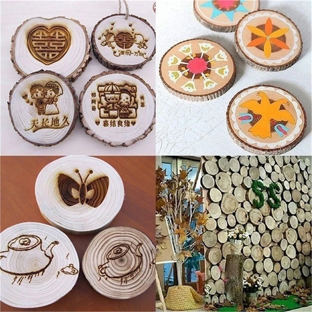 DIY Craft Unfinished Round Wood Slices For Art Paint Kids Party 3-18cm Wood Slices Natural Pine Circles With Tree Bark Log Disc
DIY Craft Unfinished Round Wood Slices For Art Paint Kids Party 3-18cm Wood Slices Natural Pine Circles With Tree Bark Log Disc