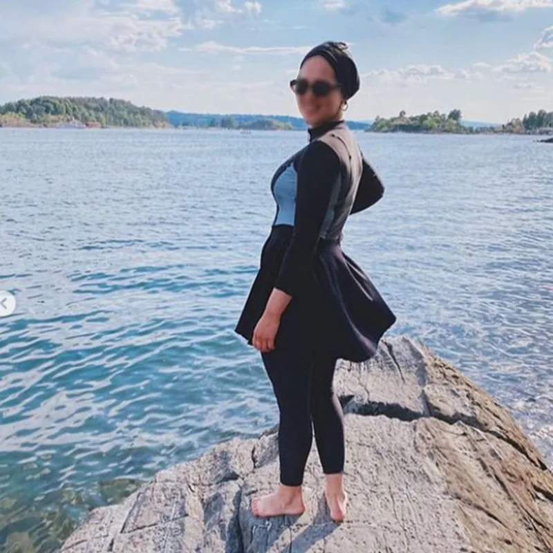 Z30 Fashion Black Swimming Suit For Burkini Muslim Swimwear Women Swimsuit Long Sleeve Arabic Turkey Pakistani Islamic Swim Wear
Z30 Fashion Black Swimming Suit For Burkini Muslim Swimwear Women Swimsuit Long Sleeve Arabic Turkey Pakistani Islamic Swim Wear