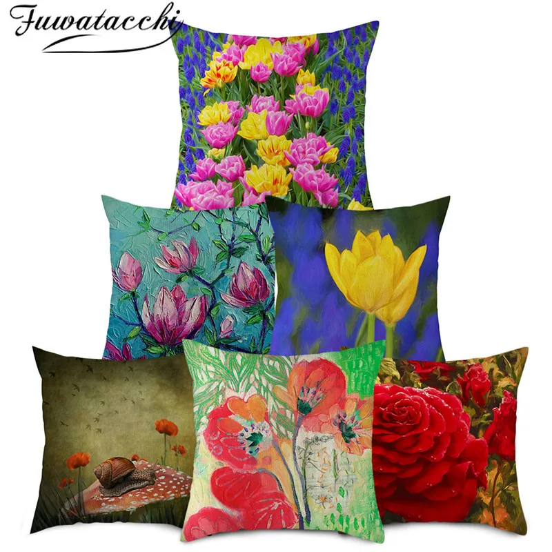 Fuwatacchi Flower Bird Natural Cushion Cover Colorful Floral Pillows Covers For Home Sofa Car Decorative Linen Throw Pillowcases
Fuwatacchi Flower Bird Natural Cushion Cover Colorful Floral Pillows Covers For Home Sofa Car Decorative Linen Throw Pillowcases
