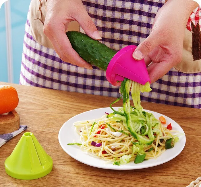 Kitchen Tools Accessories Gadget Funnel Model Spiral Slicer Vegetable Shred Device Cooking Salad Carrot Radish Cutter 1pcs
Kitchen Tools Accessories Gadget Funnel Model Spiral Slicer Vegetable Shred Device Cooking Salad Carrot Radish Cutter 1pcs