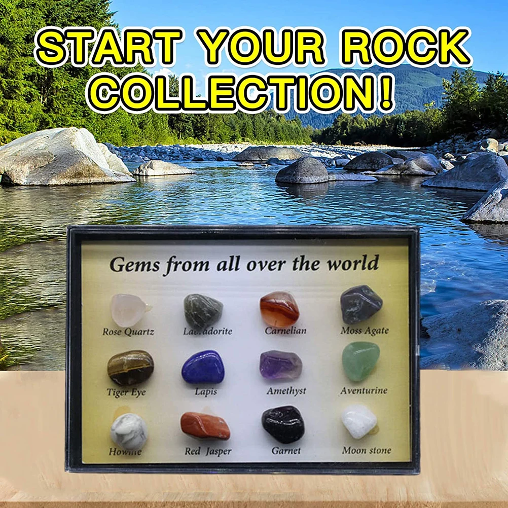 20Pcs Christmas Natural Mineral Ore Protolith Toy Set Crystal Rough Stone Collection Box Gift For Children Education Toy
20Pcs Christmas Natural Mineral Ore Protolith Toy Set Crystal Rough Stone Collection Box Gift For Children Education Toy