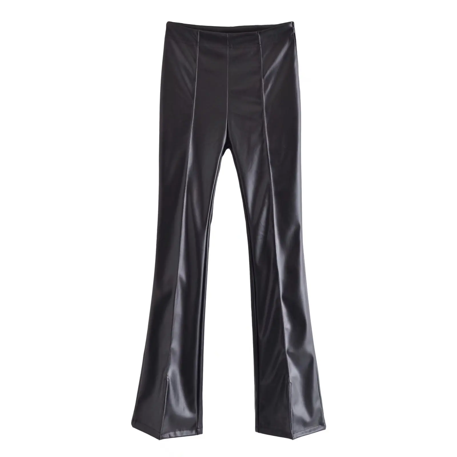 Women Black Skinny PU Leather Pants Stretch Zipper Female Autumn Winter Flare Pants Trousers
Women Black Skinny PU Leather Pants Stretch Zipper Female Autumn Winter Flare Pants Trousers