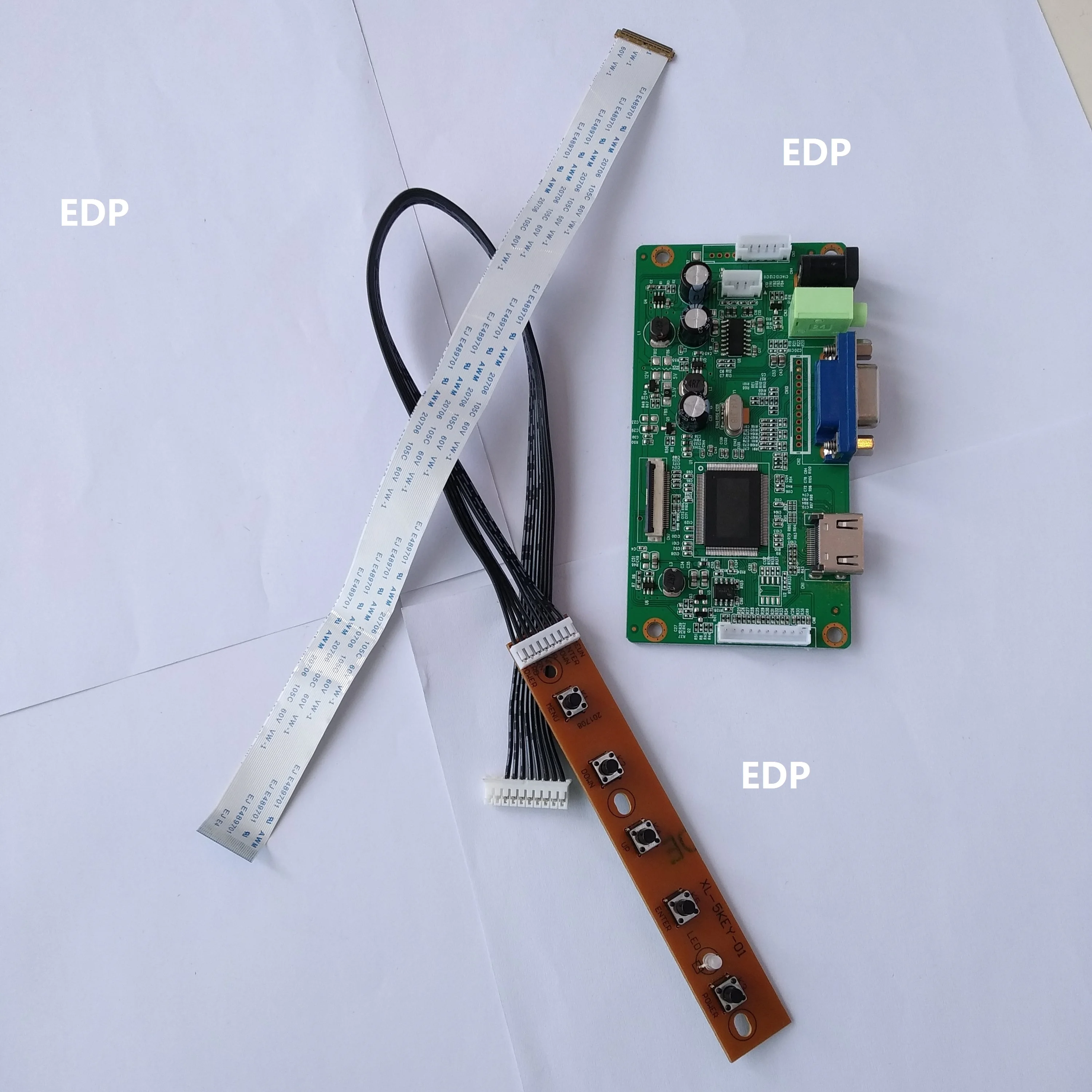 

VGA LED HDMI-compatible LCD EDP Controller Board kit card DIY for 17.3" LP173WF4-SPF1/SPF2 1920X1080 panel monitor