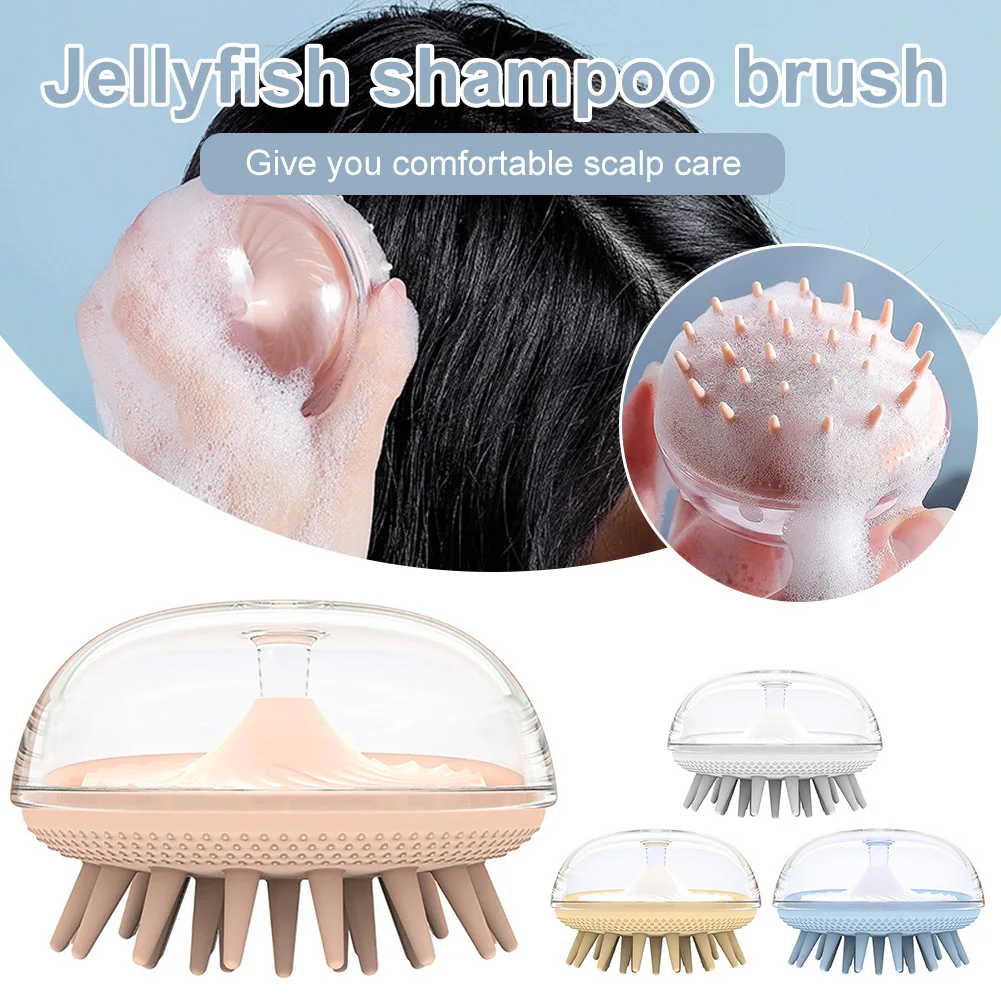 Hair Scalp Massage Brush Shampoo Hair Cleaning Comb Body Bath Jellyfish Shape Massage Brush Hair Care Wet or Dry Use
Hair Scalp Massage Brush Shampoo Hair Cleaning Comb Body Bath Jellyfish Shape Massage Brush Hair Care Wet or Dry Use