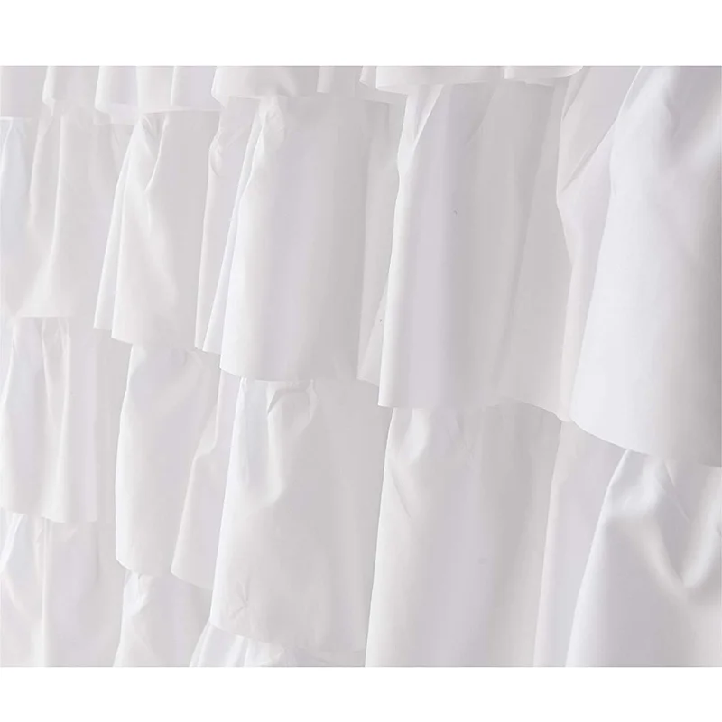 AFBC Ruffle Shower Curtain Home Decor Soft Polyester, Decorative Bathroom Accessories Great for Showers and Bathtubs White,71 in
AFBC Ruffle Shower Curtain Home Decor Soft Polyester, Decorative Bathroom Accessories Great for Showers and Bathtubs White,71 in