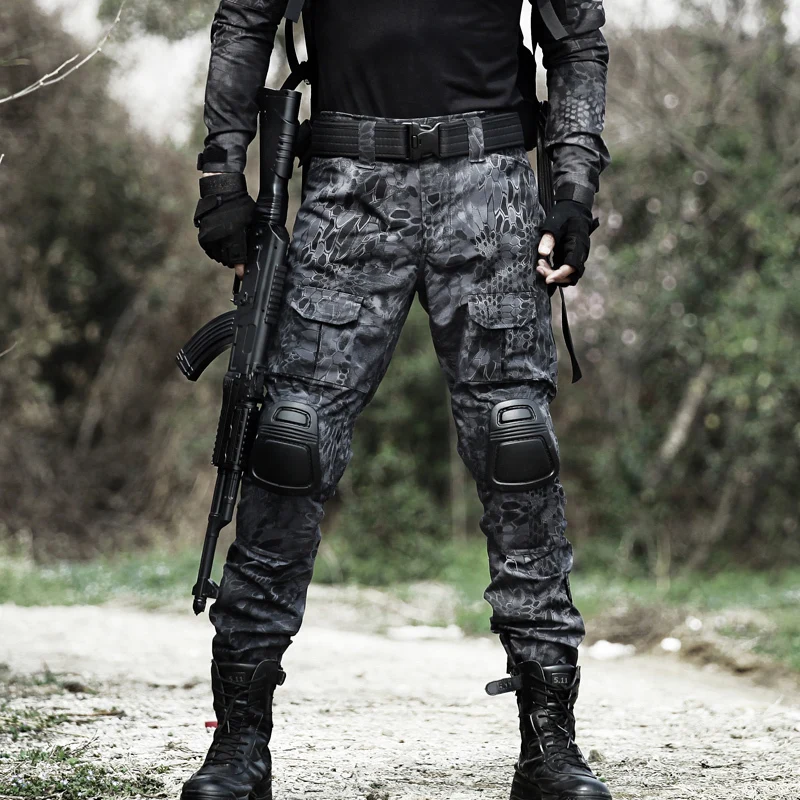 Military Tactical Pants Army Cargo Pants with Kneepad Outdoor Working Cambat Men Trouser Wargame Airsoft Hunting Camo Frog Pants
Military Tactical Pants Army Cargo Pants with Kneepad Outdoor Working Cambat Men Trouser Wargame Airsoft Hunting Camo Frog Pants