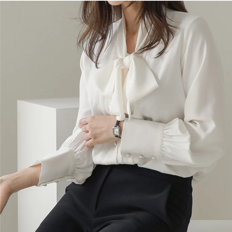 2021 Spring New Style Matte Bow Loose Long-Sleeved Shirt Plus Size Professional Top Plus Size Women's Clothing
2021 Spring New Style Matte Bow Loose Long-Sleeved Shirt Plus Size Professional Top Plus Size Women's Clothing