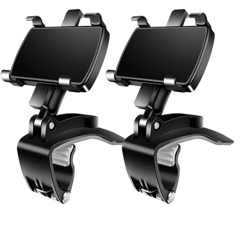 2 Pack Car Phone Mount, Cell Phone Holder for Car 360 Degree Rotation Dashboard Clip Mount Holder for 4 inch-7 inch 
2 Pack Car Phone Mount, Cell Phone Holder for Car 360 Degree Rotation Dashboard Clip Mount Holder for 4 inch-7 inch