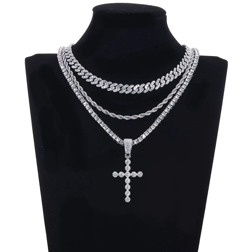 Iced Out Ankh Cross Pendant Necklace Men Choker Popular Cuban Chain Necklace For Women Hip-Hop Jewelry Tennis Chain Fashion Gift
Iced Out Ankh Cross Pendant Necklace Men Choker Popular Cuban Chain Necklace For Women Hip-Hop Jewelry Tennis Chain Fashion Gift