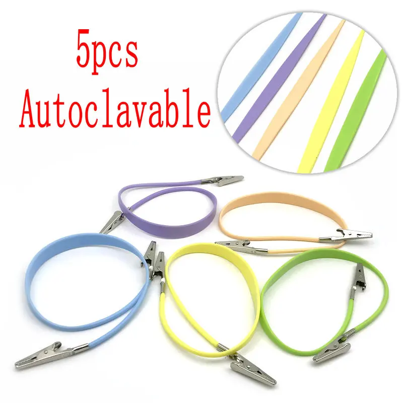 High Quanlity 5pcs Dental Silicon Bib Clips Flexible Ball Chain Napkin Holder Autaclavable
High Quanlity 5pcs Dental Silicon Bib Clips Flexible Ball Chain Napkin Holder Autaclavable