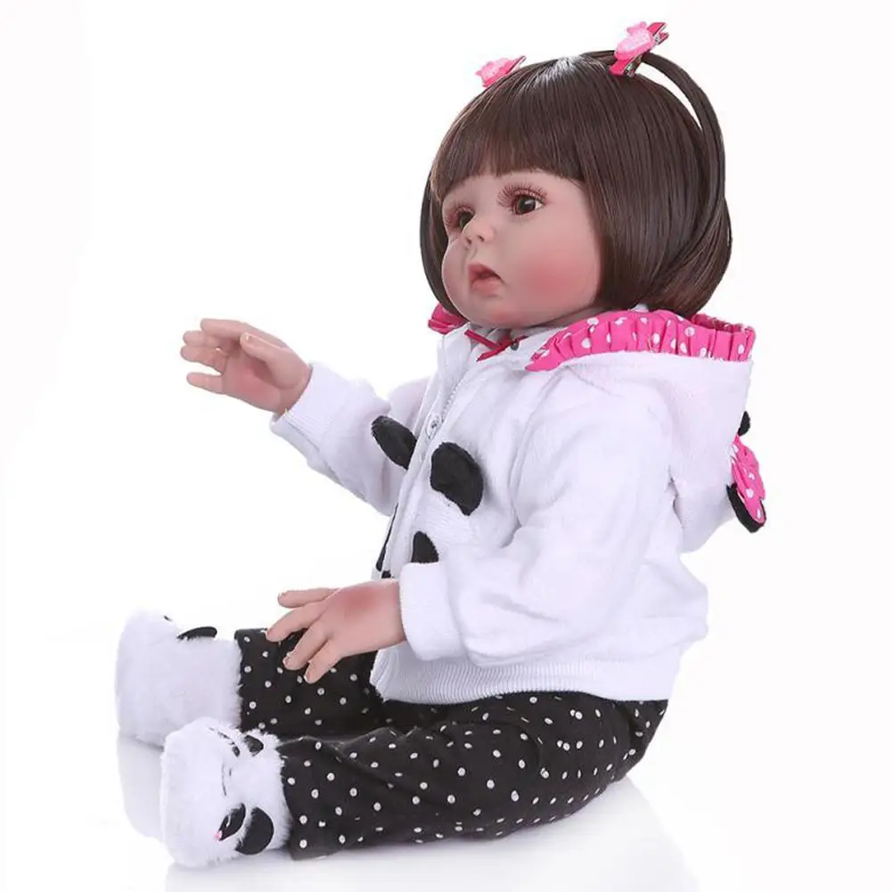 48cm Simulation Newborn Girl Baby Toy with Pacifier and Nursing Bottle Soft and Safe Silicone Vinyl Play House Toy
48cm Simulation Newborn Girl Baby Toy with Pacifier and Nursing Bottle Soft and Safe Silicone Vinyl Play House Toy