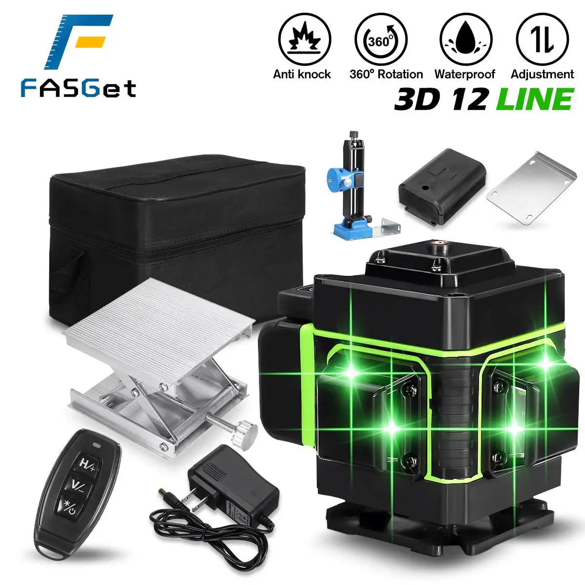 2021 New 12 Lines 3D Laser Level green line SelfLeveling 360 Horizontal And Vertical Super Powerful Laser level Beam laser level
2021 New 12 Lines 3D Laser Level green line SelfLeveling 360 Horizontal And Vertical Super Powerful Laser level Beam laser level