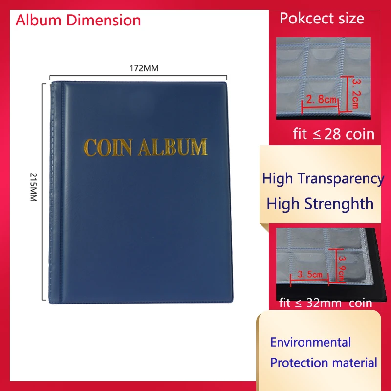 Альбом для монет 250 проемов 10 страниц альбом OEM и банкнот | Дом сад