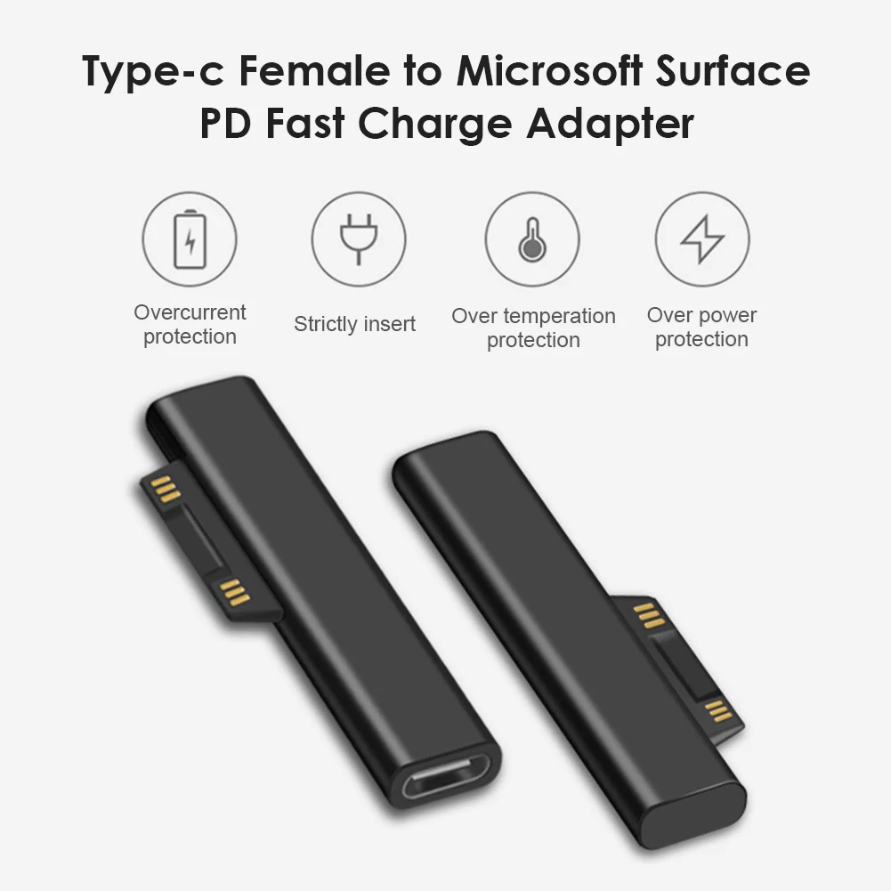

Переходник USB Type-C PD для Microsoft Surface Pro 3, 4, 5, 6, Go