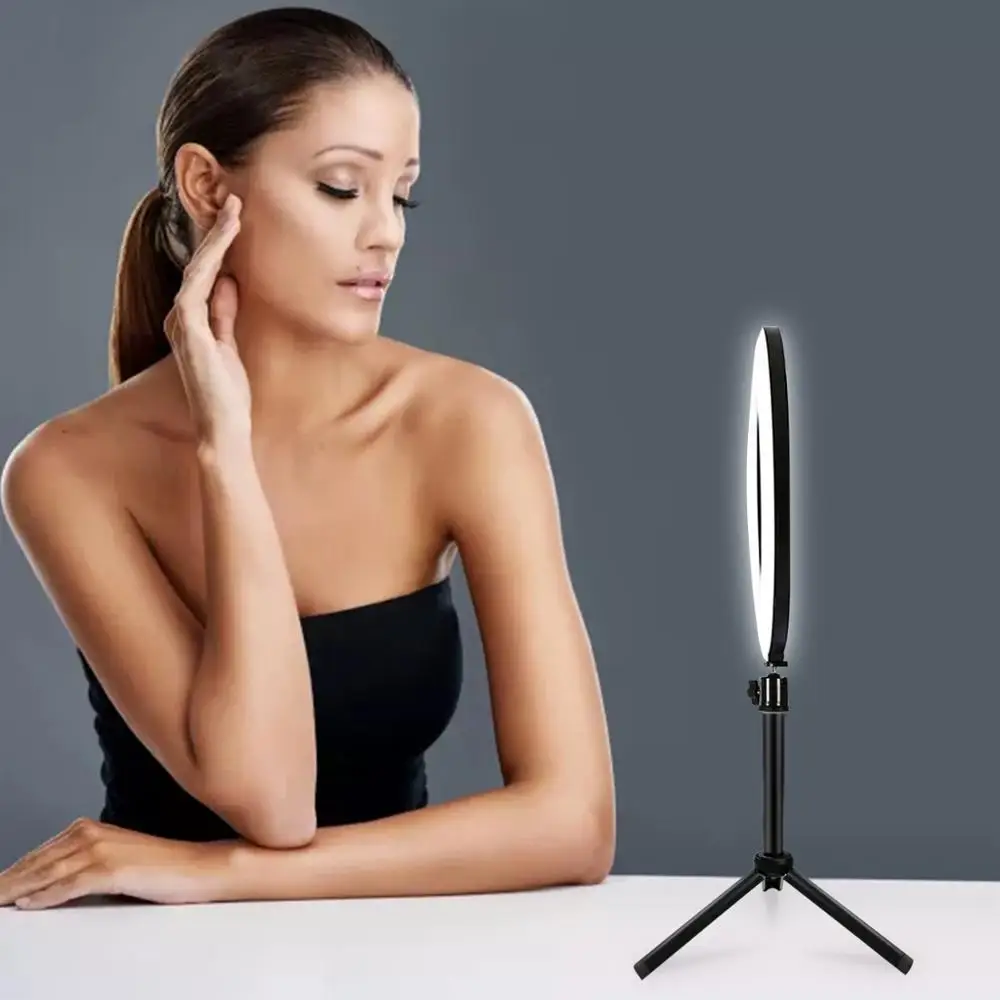 10 inch LED Ring Light Scalable and Removable Ring Lamp with Table Tripod Photography Light Higher for Makeup Youtube Video
10 inch LED Ring Light Scalable and Removable Ring Lamp with Table Tripod Photography Light Higher for Makeup Youtube Video