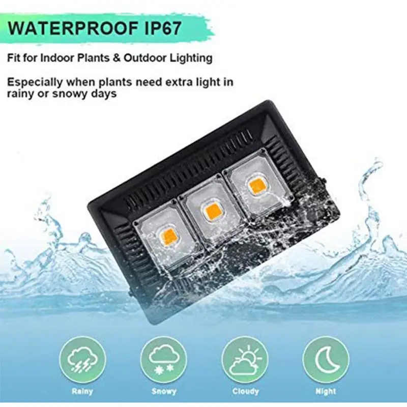 ZBGL2102 Ultra-thin LED Grow Light Full-spectrum Floodlight for Indoor Plants New 2020