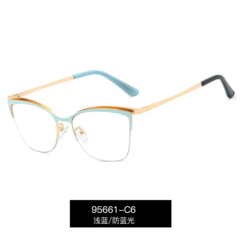 Free shipping new metal spectacle frame, plain color anti blue glasses, half frame spectacle frame, myopia lens for women
Free shipping new metal spectacle frame, plain color anti blue glasses, half frame spectacle frame, myopia lens for women