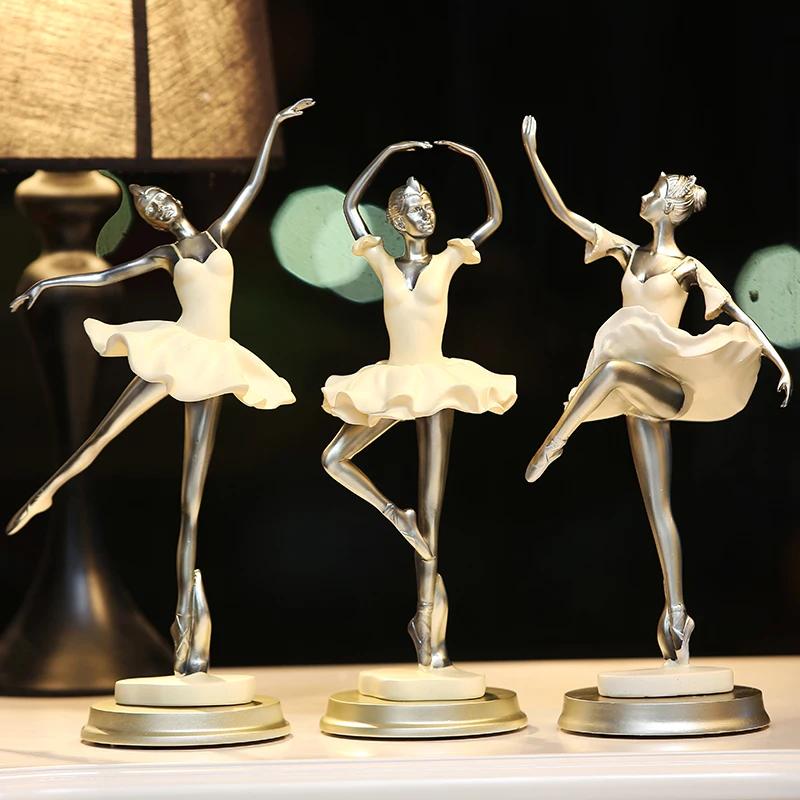 European Ballet Dance Girl Resin Ornaments Home Livingroom Table Statue Accessories Crafts Office Desktop Sculpture Decoration
European Ballet Dance Girl Resin Ornaments Home Livingroom Table Statue Accessories Crafts Office Desktop Sculpture Decoration