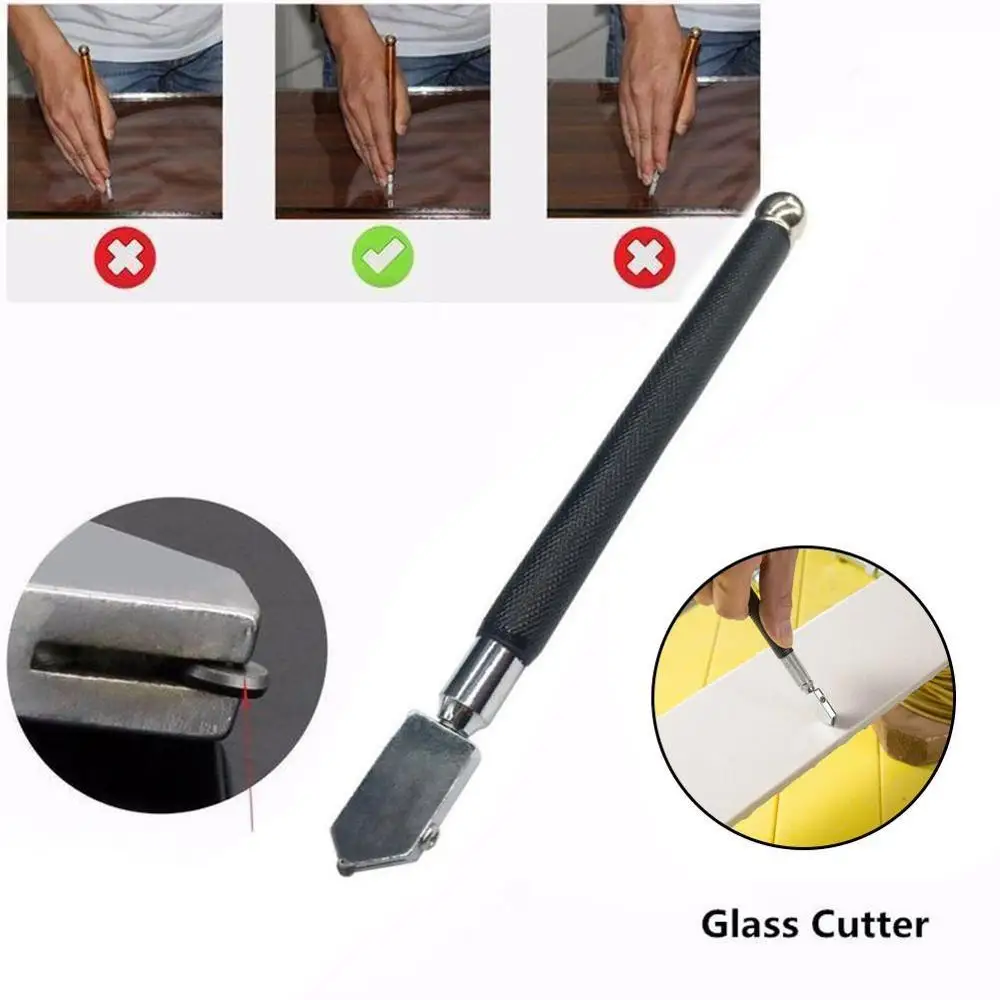 New Metal Handle Straight Head Oil Cutter Glass Cutter Straight Glass Cutting 
New Metal Handle Straight Head Oil Cutter Glass Cutter Straight Glass Cutting