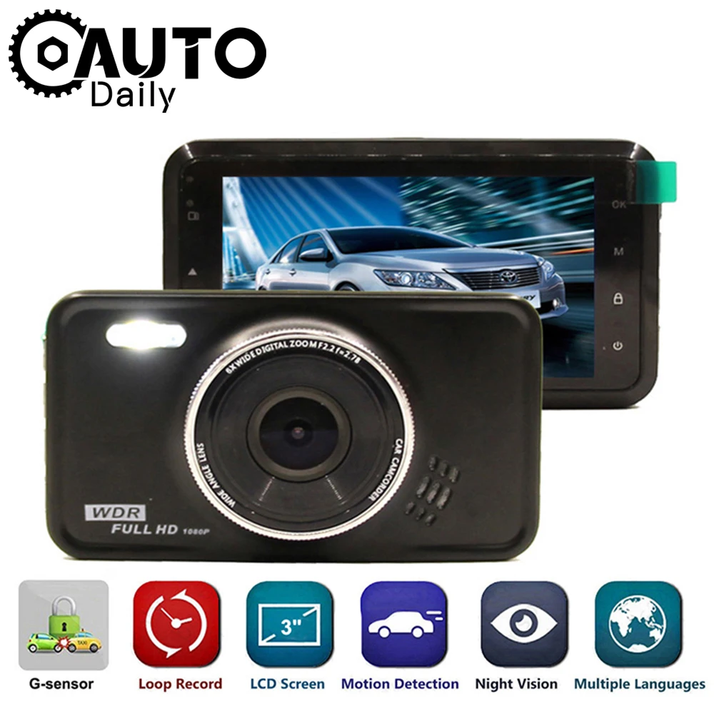 Car DVR 3.0 Full HD 1080P DashCam Vehicle Camera Video Recorder Auto Registrar Car Parking Monitor Motion Detector Car Camcorder
Car DVR 3.0 Full HD 1080P DashCam Vehicle Camera Video Recorder Auto Registrar Car Parking Monitor Motion Detector Car Camcorder