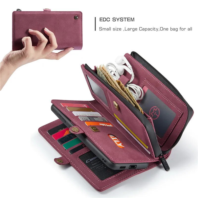 Fundas For Samsung Galaxy S21 Ultra Zipper Wallet Magnetic Cover Note 20 10 S20 FE Plus 17 Card Slot 2 in 1 Leather Phone Case
Fundas For Samsung Galaxy S21 Ultra Zipper Wallet Magnetic Cover Note 20 10 S20 FE Plus 17 Card Slot 2 in 1 Leather Phone Case