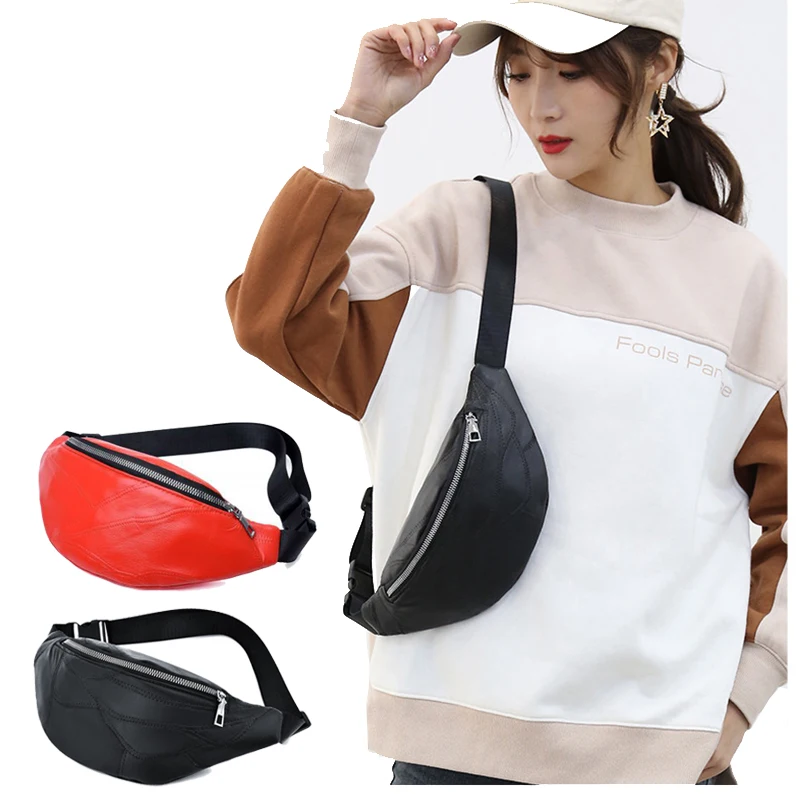 Genuine Leather Women Waist Bag Fashion Fanny Pack Money Pouch Fashion Travel Shoulder messenger Multifunction Phone Chest bag
Genuine Leather Women Waist Bag Fashion Fanny Pack Money Pouch Fashion Travel Shoulder messenger Multifunction Phone Chest bag