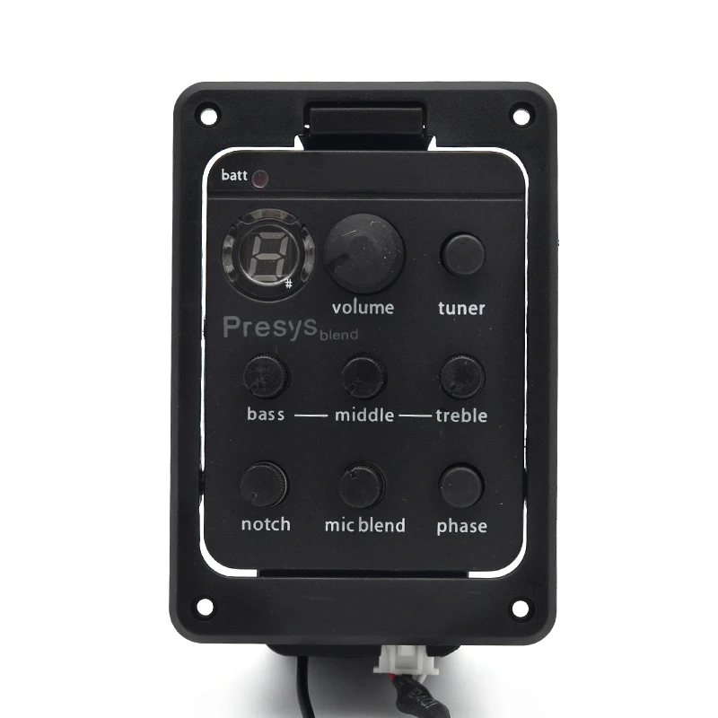 

Top Quality FISHMAN Presys 301 Mic Blend Dual Mode Preamp EQ Tuner Guitar Pickup Beat Board With Soft Piezo Guitar Accessories