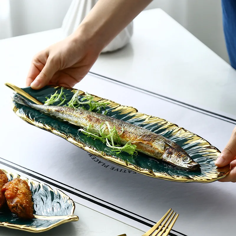 Nordic Ceramic Feather Plate Banana Leaf Tableware Fruit Snack Tray Kitchen Home Decoration Accessories Dinner Sushi Cake Plate
Nordic Ceramic Feather Plate Banana Leaf Tableware Fruit Snack Tray Kitchen Home Decoration Accessories Dinner Sushi Cake Plate